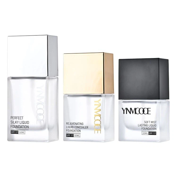 foundation liquid glass bottle